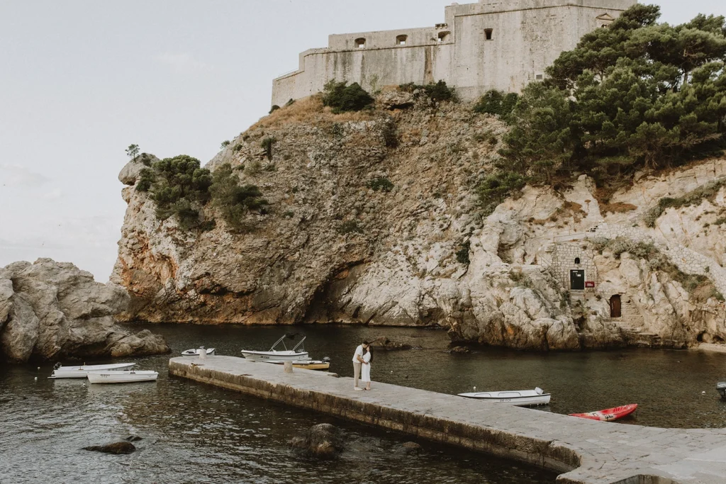 small port in dubrovnik